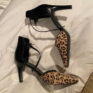 Cheetah print heels - size 9 - worn once